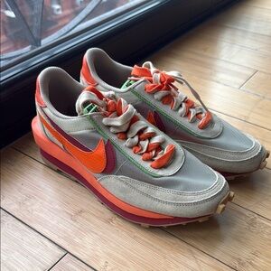 Nike x SACAI Red and Orange Sneakers